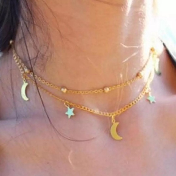 Jewelry - 🆕💟moon star choker necklace